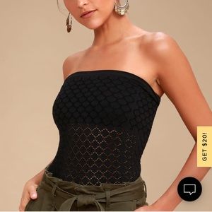 Free People Black Tube Top | Size XS/S